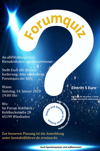 Forumquiz der KBV