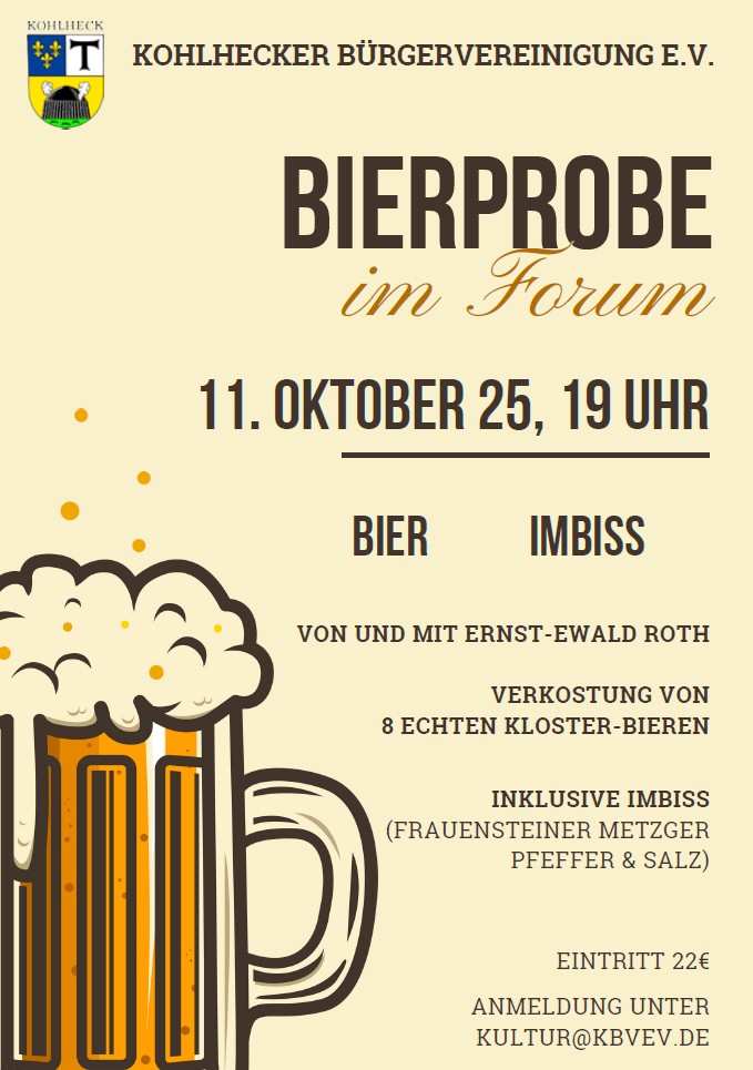 Einladung zur Bierprobe